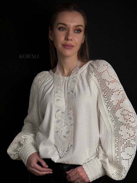 Embroidery blouse "Dance of Roses" 478 photo