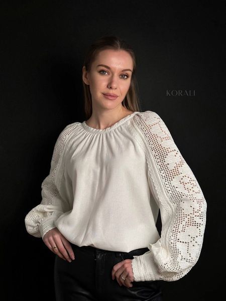 Embroidery blouse "Dance of Roses" 478 photo