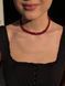 Necklace harness "Women's Magic" burgundy color 2352 photo 3