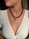 Single-row necklace "Crimson Flower" 2492 photo 2