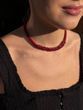 Necklace harness "Women's Magic" burgundy color 2352 photo