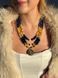 Necklace "Ukrainian Colors" made of natural stones 2026 photo 2