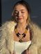 Necklace "Ukrainian Colors" made of natural stones 2026 photo 1