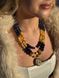 Necklace "Ukrainian Colors" made of natural stones 2026 photo 3