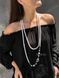 Braided harness lariat white and silver 74 photo 16