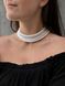Braided harness lariat white and silver 74 photo 15