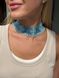 Necklace "Lace of Dreams" blue color 2385 photo 1
