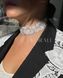 Ribbon necklace "Flower of roses" white 131 photo 5