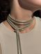Braided harness-lariat "Sunset" made of Japanese beads 907 photo 8
