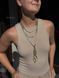 Braided harness-lariat "Sunset" made of Japanese beads 907 photo 1