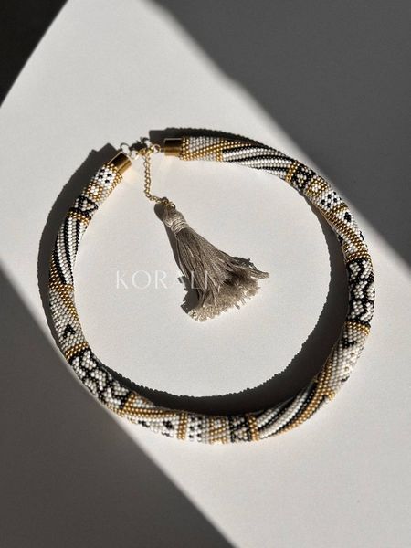 Necklace-harness "Horizon" gray 1047 photo
