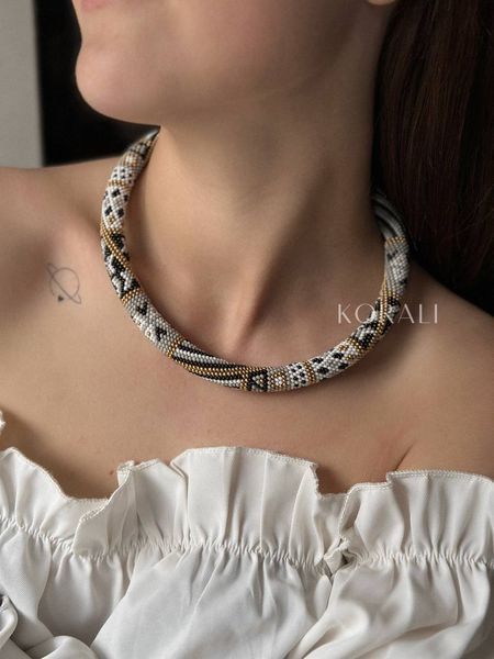 Necklace-harness "Horizon" gray 1047 photo