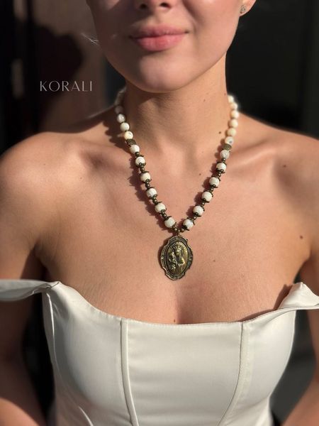 Necklace "Amulet" made of natural stones 950 photo