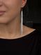 Earrings "Ornament of Being" white and silver 1198 photo 1