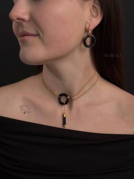 Pendant "Horizon of Desires" black with gold 510 photo