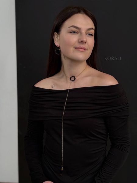 Pendant "Horizon of Desires" black with gold 510 photo