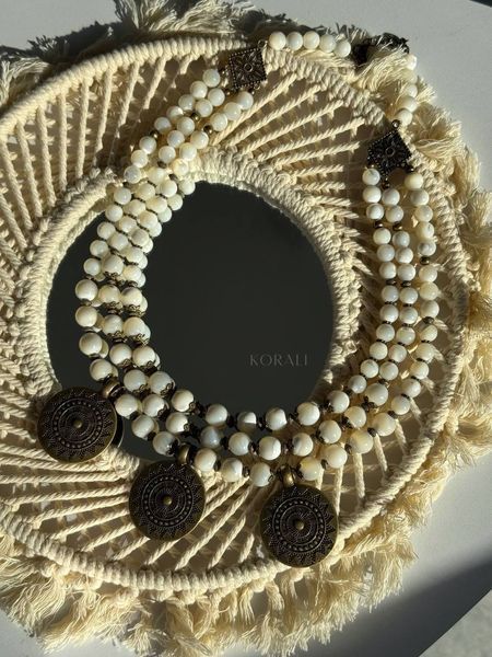 Necklace "Light of the Past" made of natural stones 678 photo