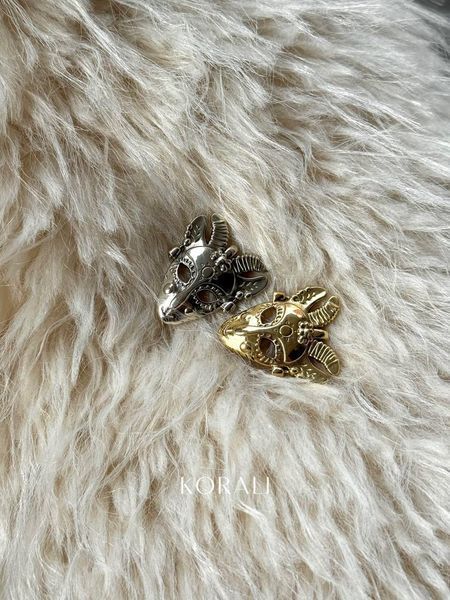 Brass pendant "Lightning Goat" 1199 photo