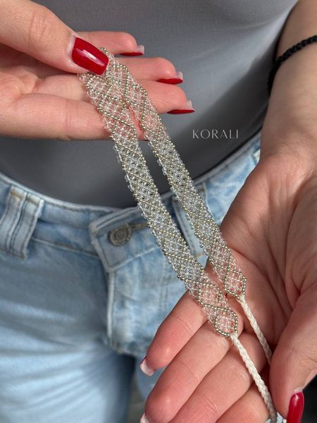 Silyanka "Weave of Dreams" transparent with gold pattern 1073 photo